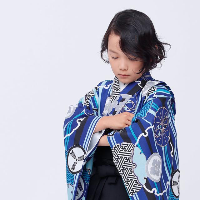 卒園用 小町kids 男児 着物 と 袴 レンタル 110cm 120cm 貸衣装 往復